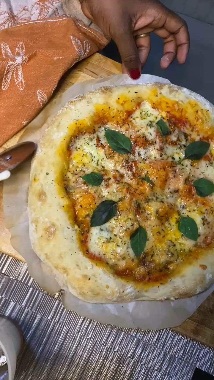 A picture of step 9 of Pizza Margherita.