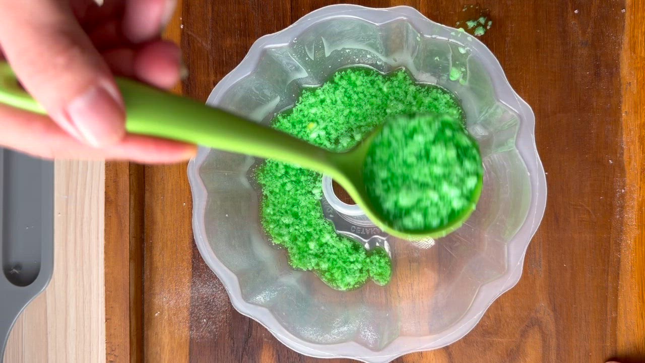 Foto langkah ke 4 dari resep Puding Lumut Mentega.