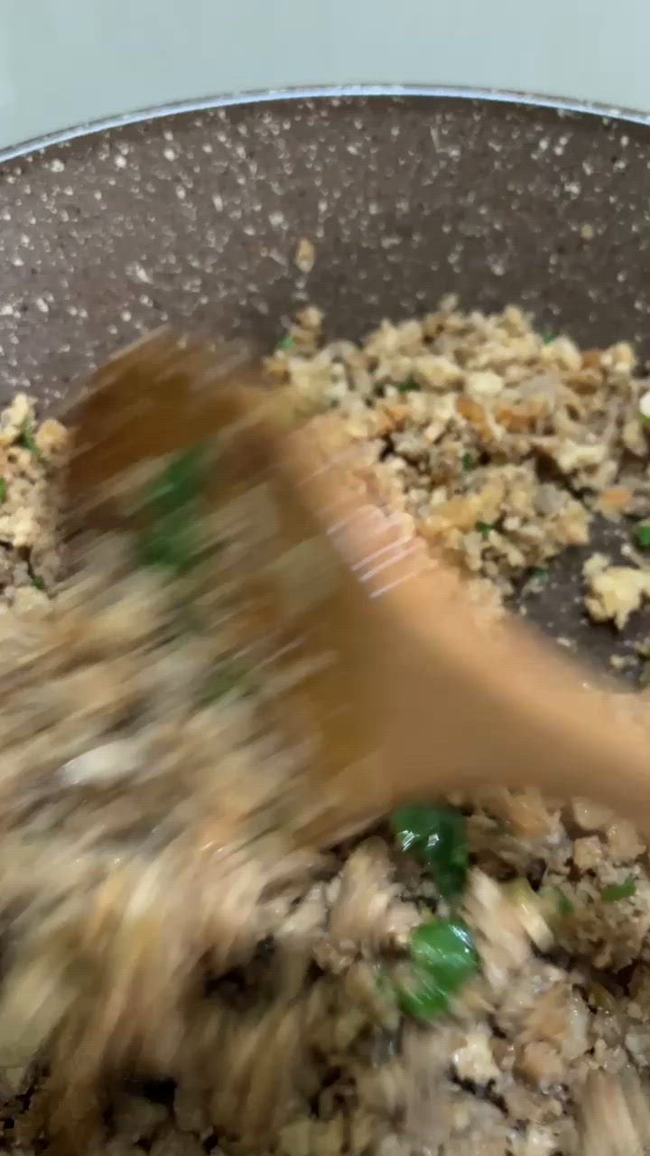 Foto langkah ke 4 dari resep Isian Bacang atau Lemper.