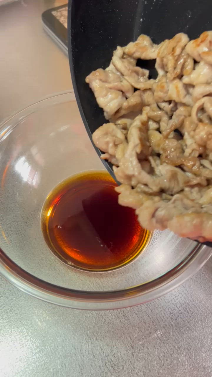 【簡単】豚こまの甘酢和え作り方5写真