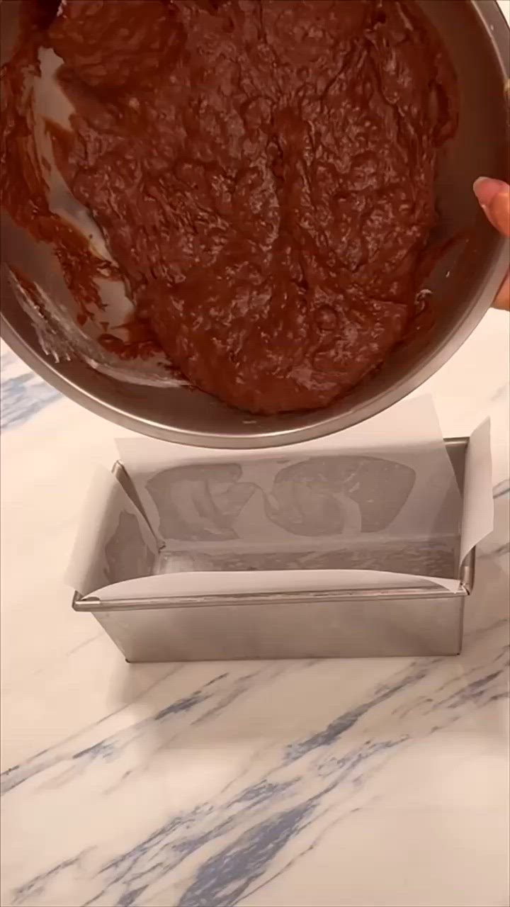 A picture of step 4 of Double chocolate banana bread.