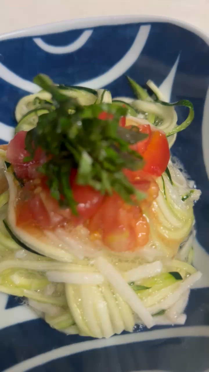 ズッキーニと長芋の素麺風 簡単過ぎ❣️作り方4写真