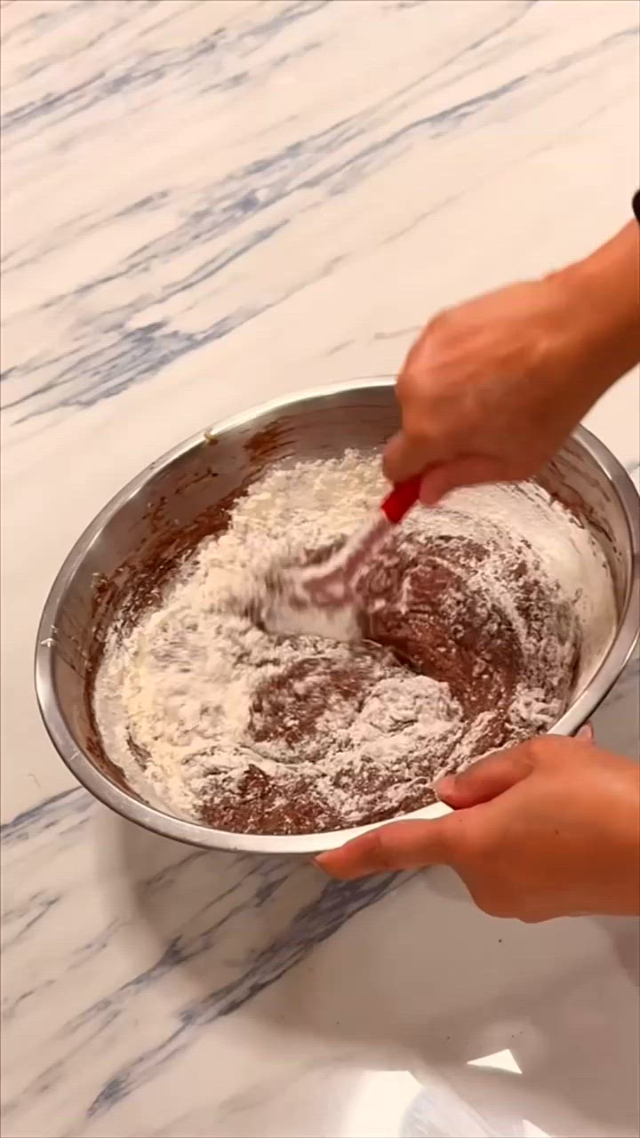 A picture of step 3 of Double chocolate banana bread.