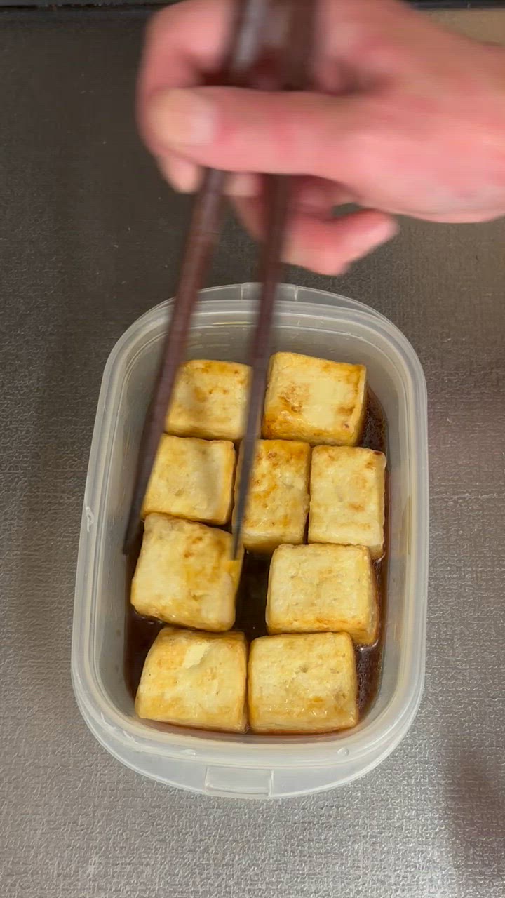 揚げ焼き豆腐の麺つゆ漬け！作り方9写真