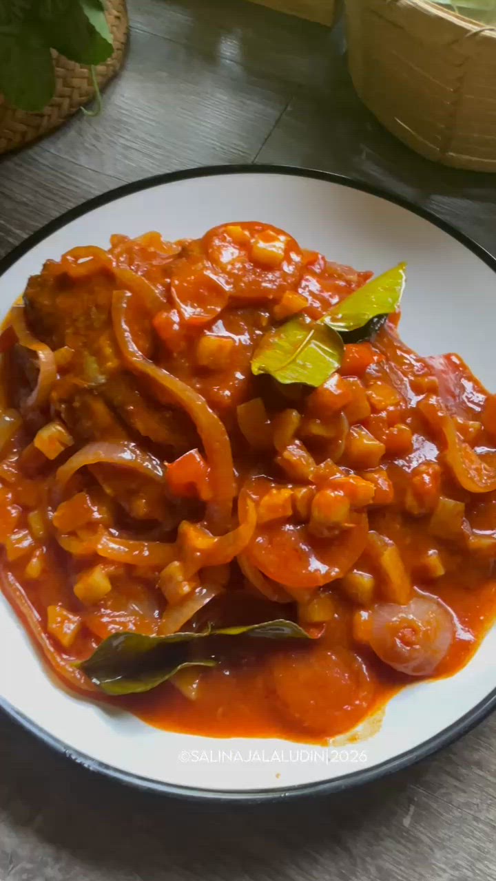 Gambar langkah 7 resipi Tilapia Merah Masak Tiga Rasa.