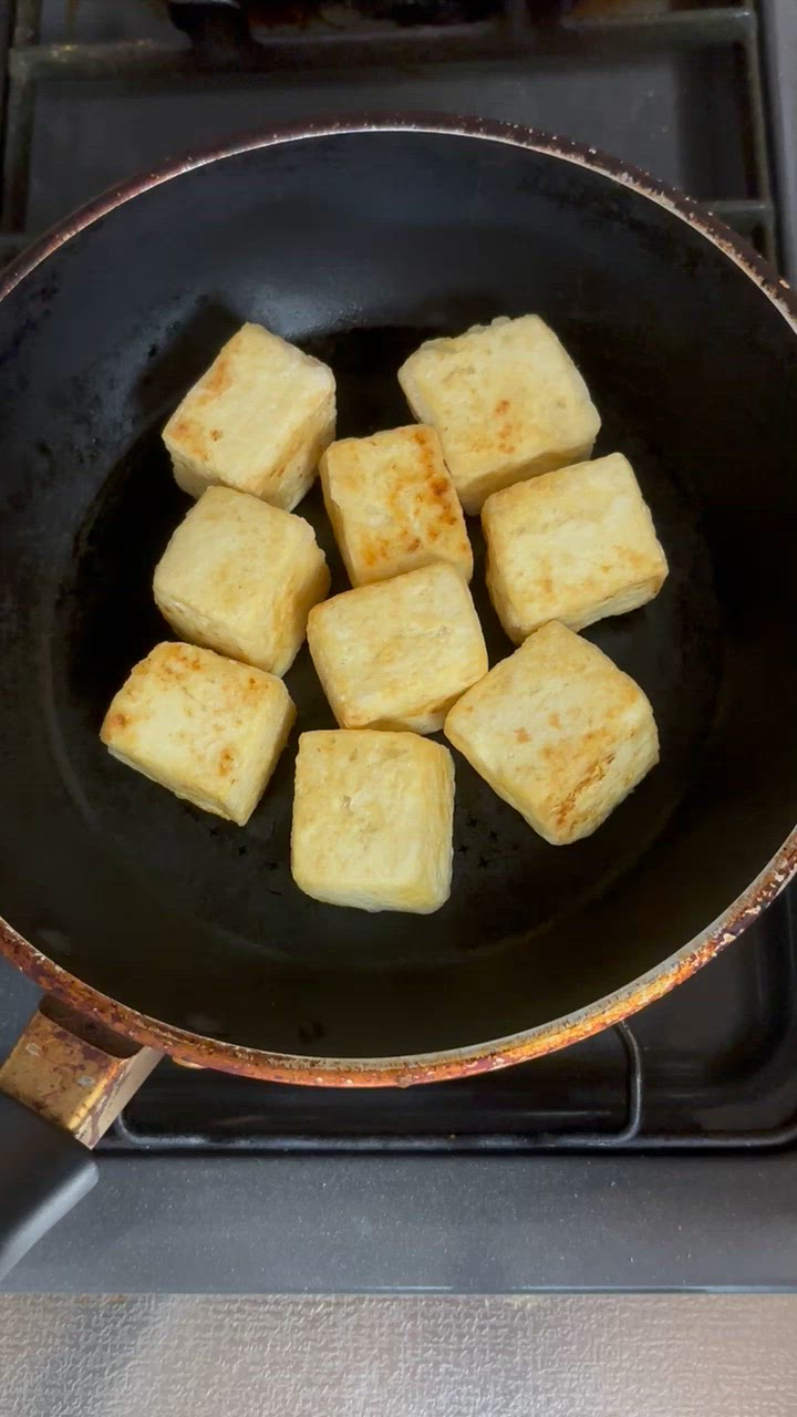 揚げ焼き豆腐の麺つゆ漬け！作り方7写真
