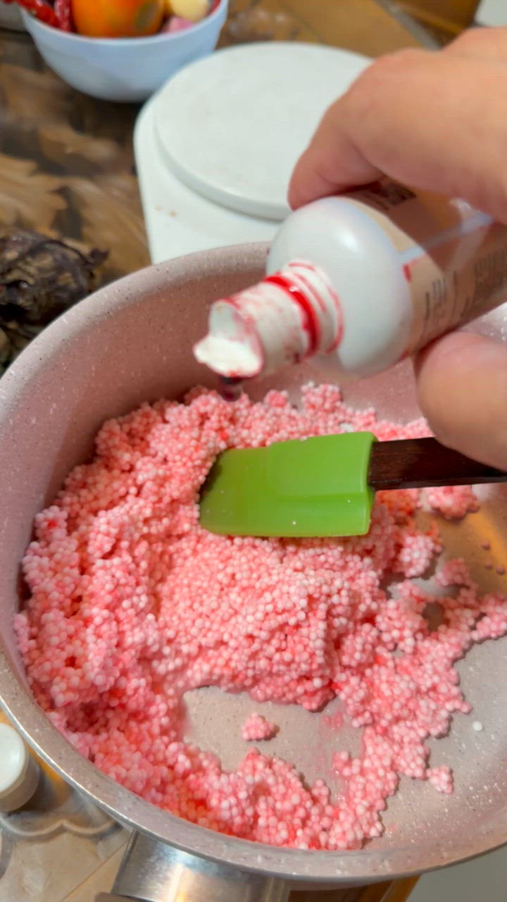Foto langkah ke 2 dari resep Thai sagu mutiara isi santan.