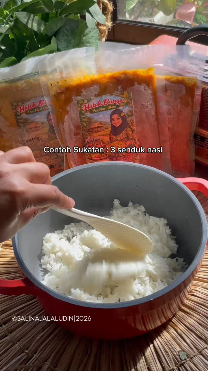 Gambar langkah 4 resipi Nasi Ulam.