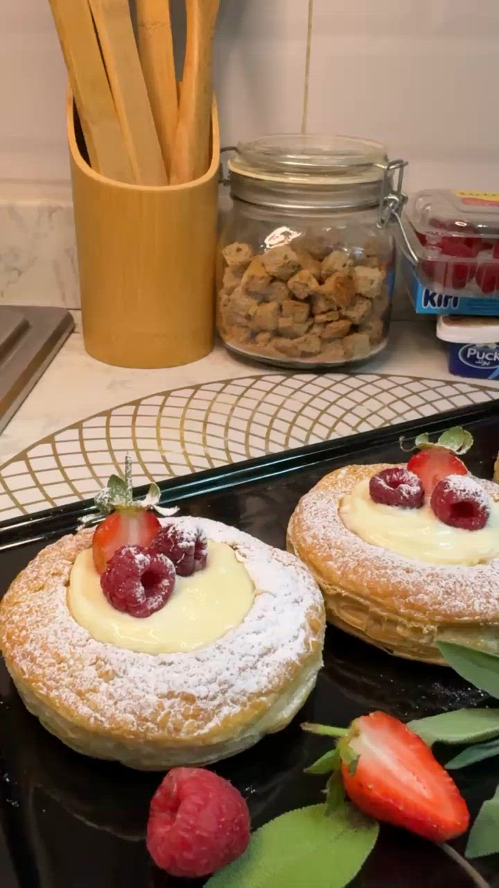 صورة لخطوة 4 من وصفة دانيش بكريمة تشيز كيك