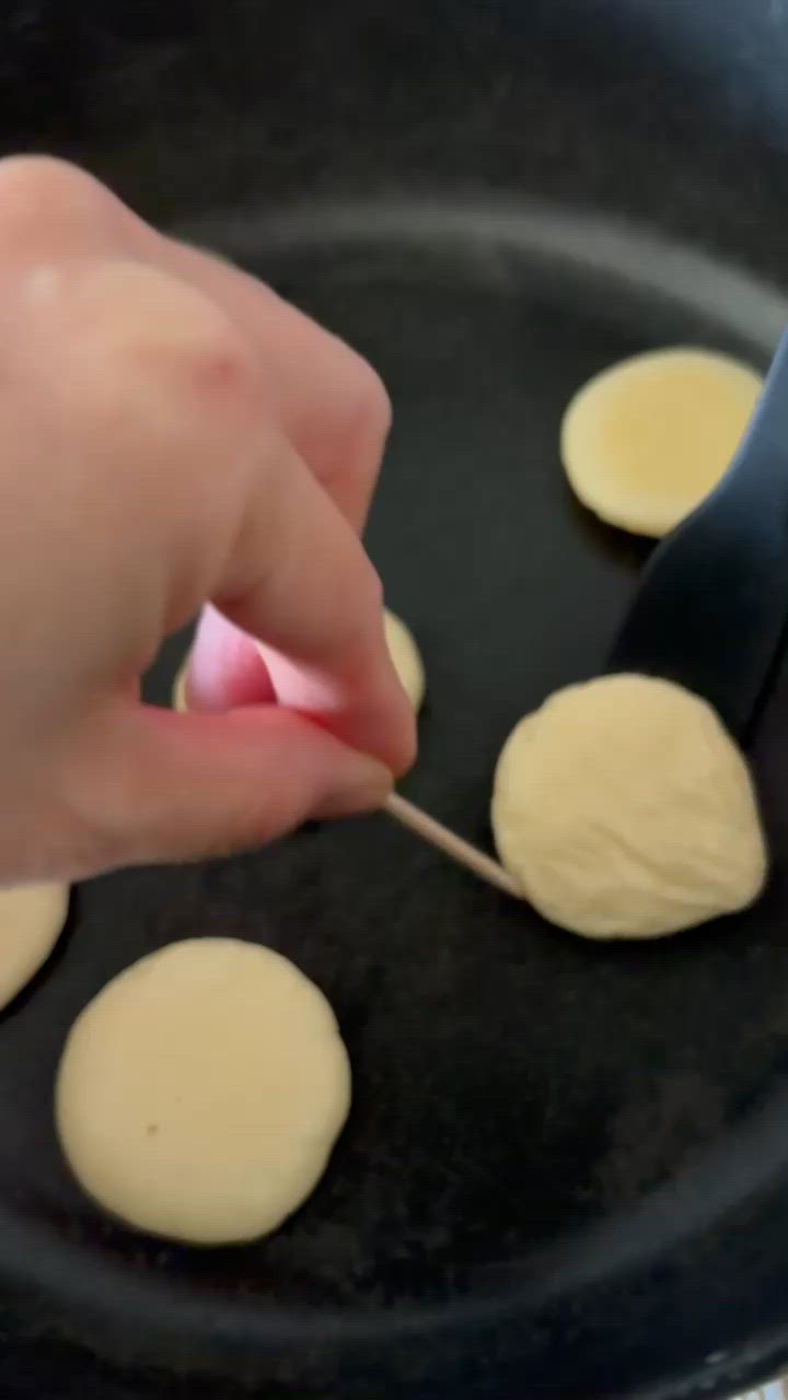 やさしいこめココパンケーキでつくるミニパンケーキ作り方4写真