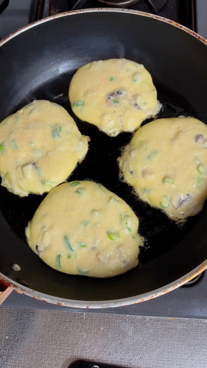 お豆腐入りの明石焼き風オムレツ！作り方5写真