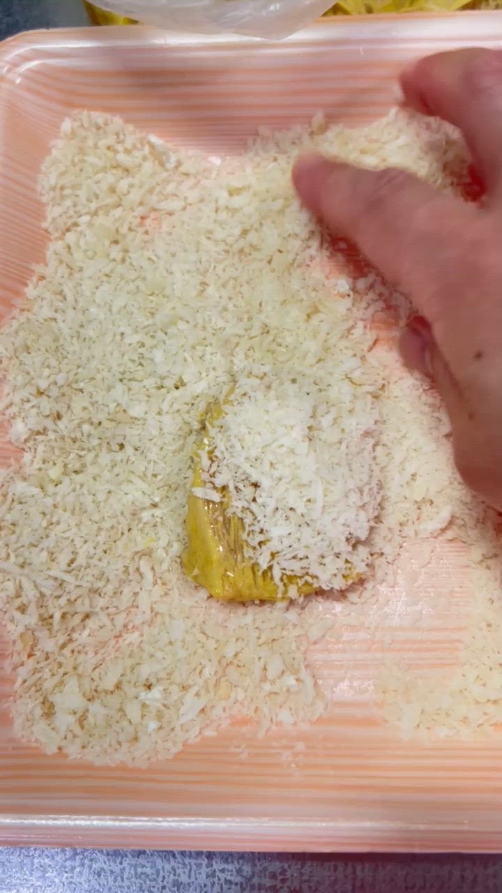 【しっとり柔らか】チキンカツ★カレー味作り方4写真