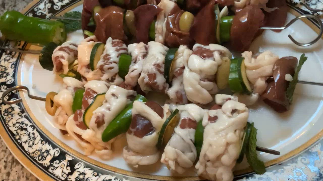 Une image de l'étape 3 de 🥩🍗Malfouf Foie d’Agneau Grillade 🍖 Time🌶️🥬 a l’Oranaise.