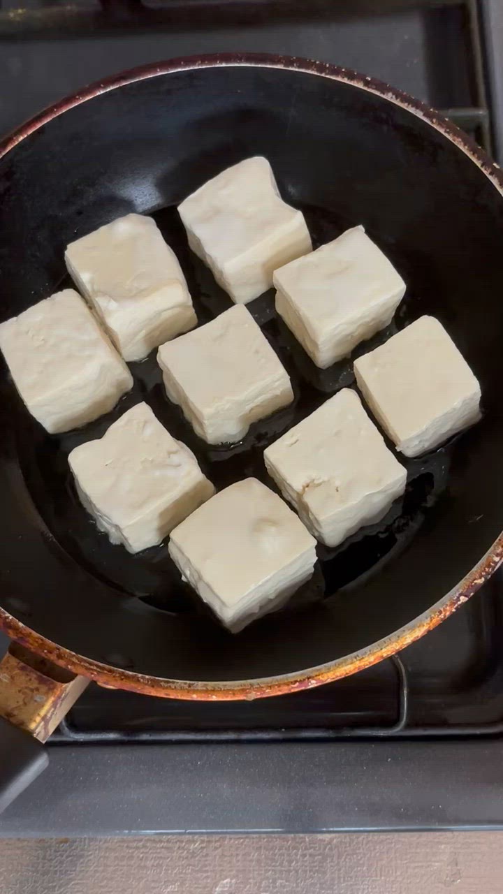 揚げ焼き豆腐の麺つゆ漬け！作り方6写真