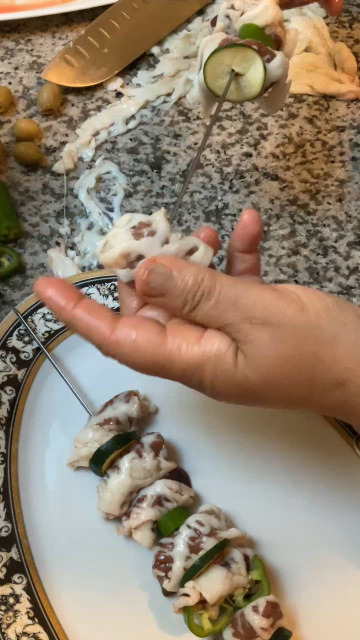 Une image de l'étape 2 de 🥩🍗Malfouf Foie d’Agneau Grillade 🍖 Time🌶️🥬 a l’Oranaise.
