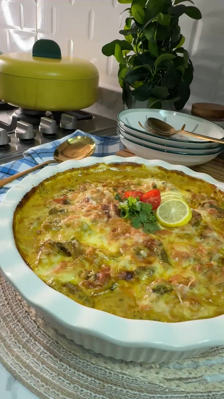 صورة لخطوة 9 من وصفة طاجن تور لي الدجاج بالخضار مع الكريمه الجبن