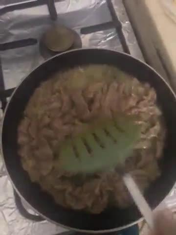 A picture of step 3 of Beef Chilli.