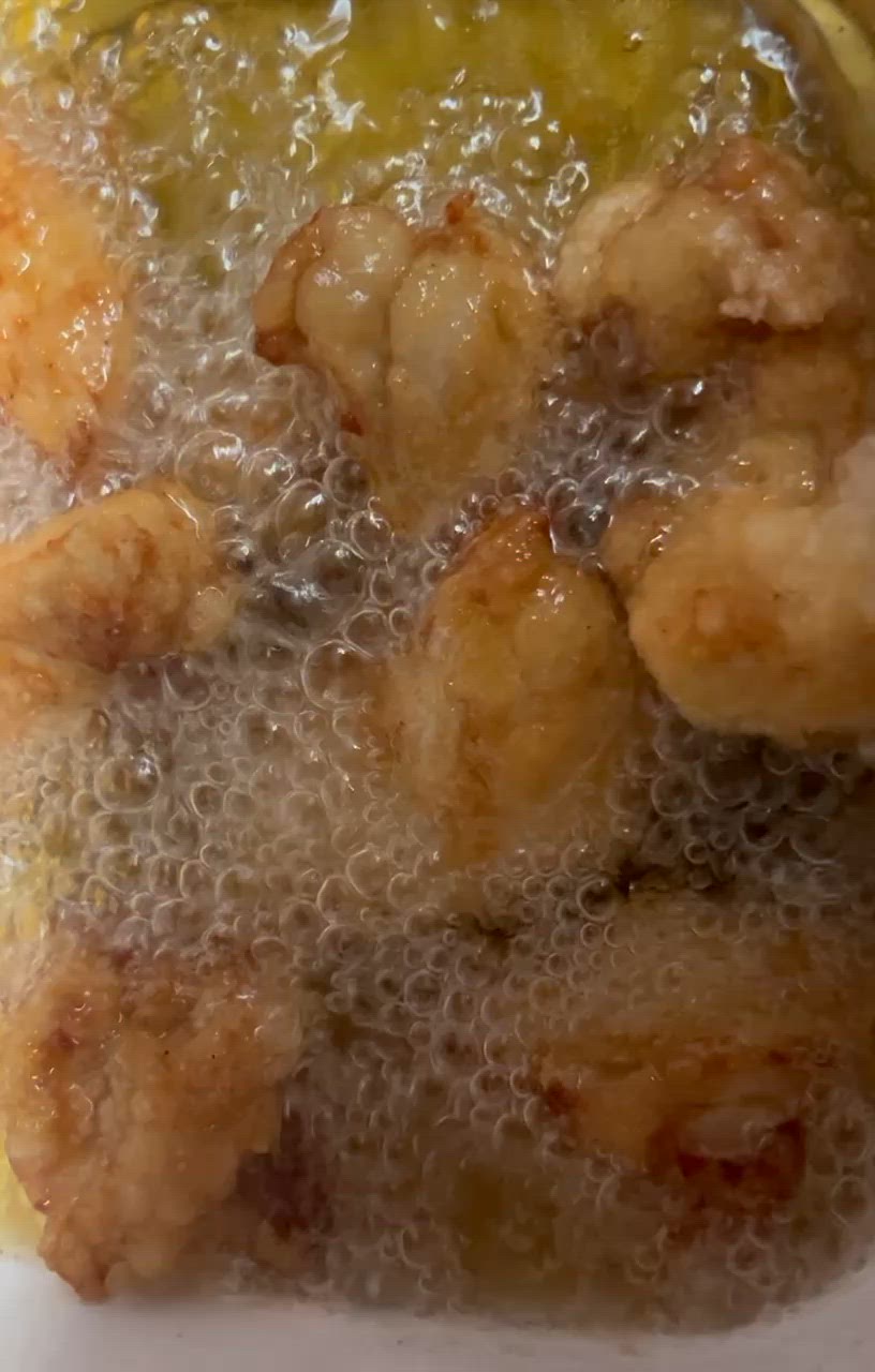 鶏むね肉と鶏ササミのクリスピー揚げ作り方4写真