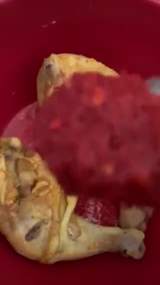Gambar langkah 2 resipi Ayam bakar simple.