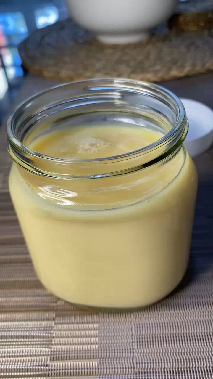 A picture of step 3 of Homemade Condensed milk.