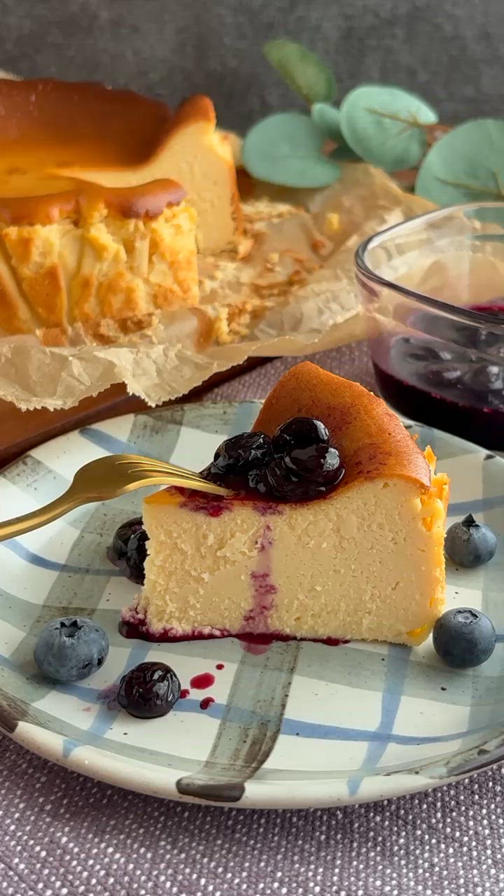 こめココでベイクドチーズケーキ作り方9写真