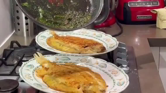 A picture of step 6 of Dover Sole a la meunière.