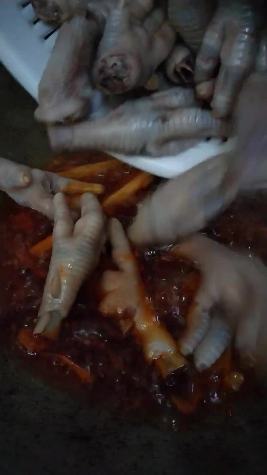 Gambar langkah 3 resipi Kaki ayam manis pedas.