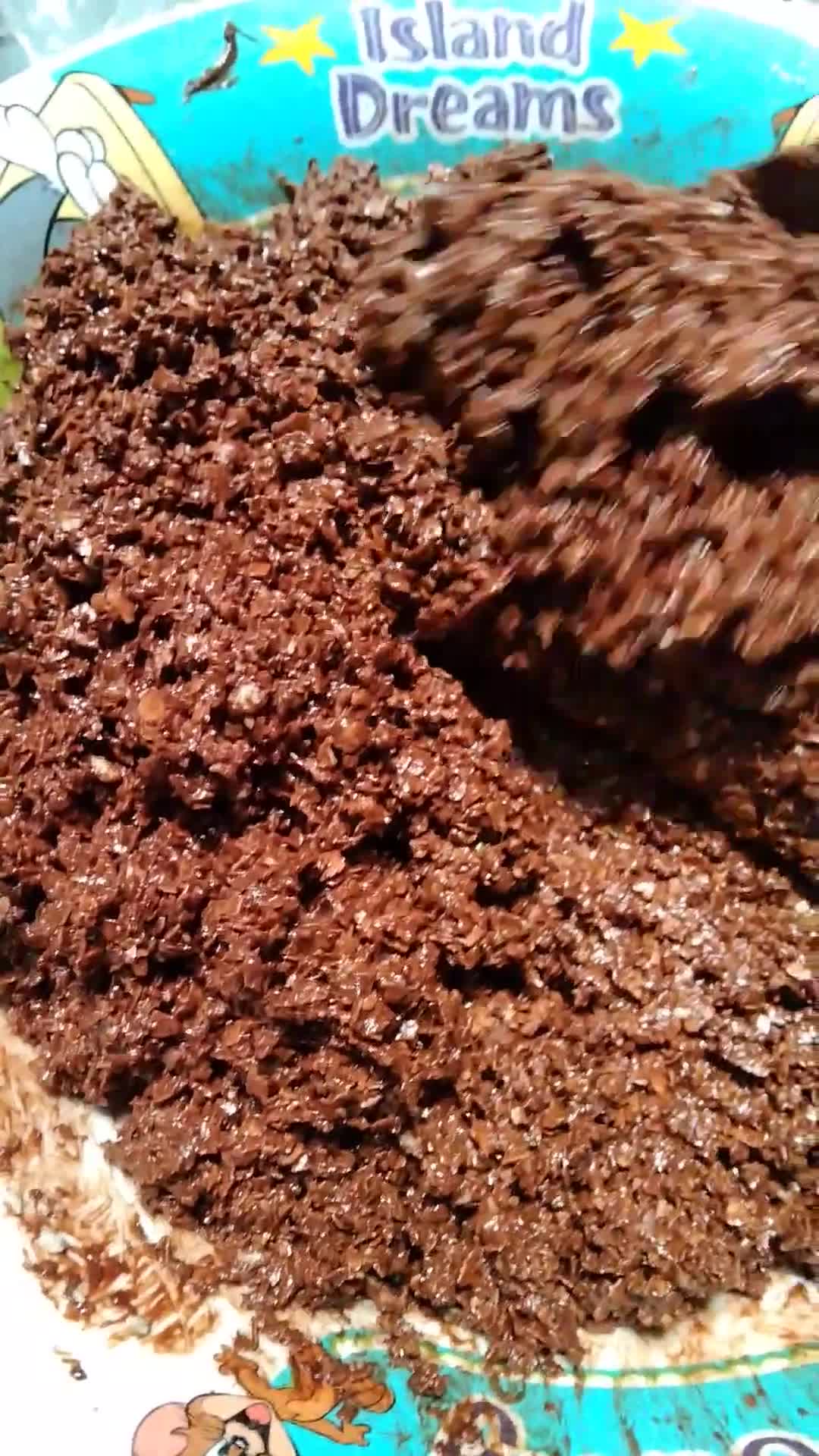 Gambar langkah 2 resipi Nestum Coklat.