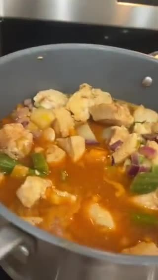 A picture of step 8 of Chicken Afritada Menudo.