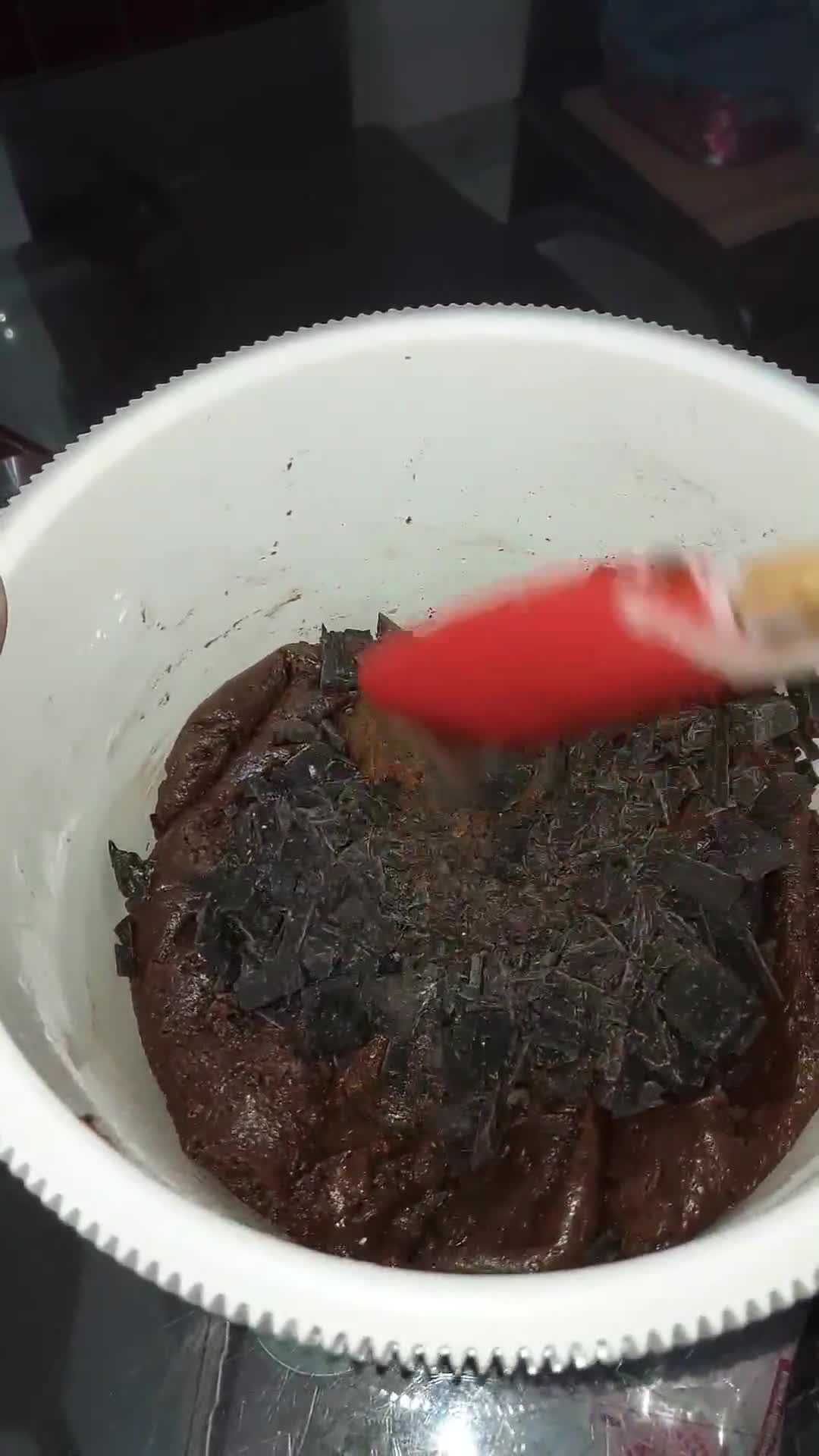 Foto langkah ke 5 dari resep Soft Cookies Tripple Chocolate.