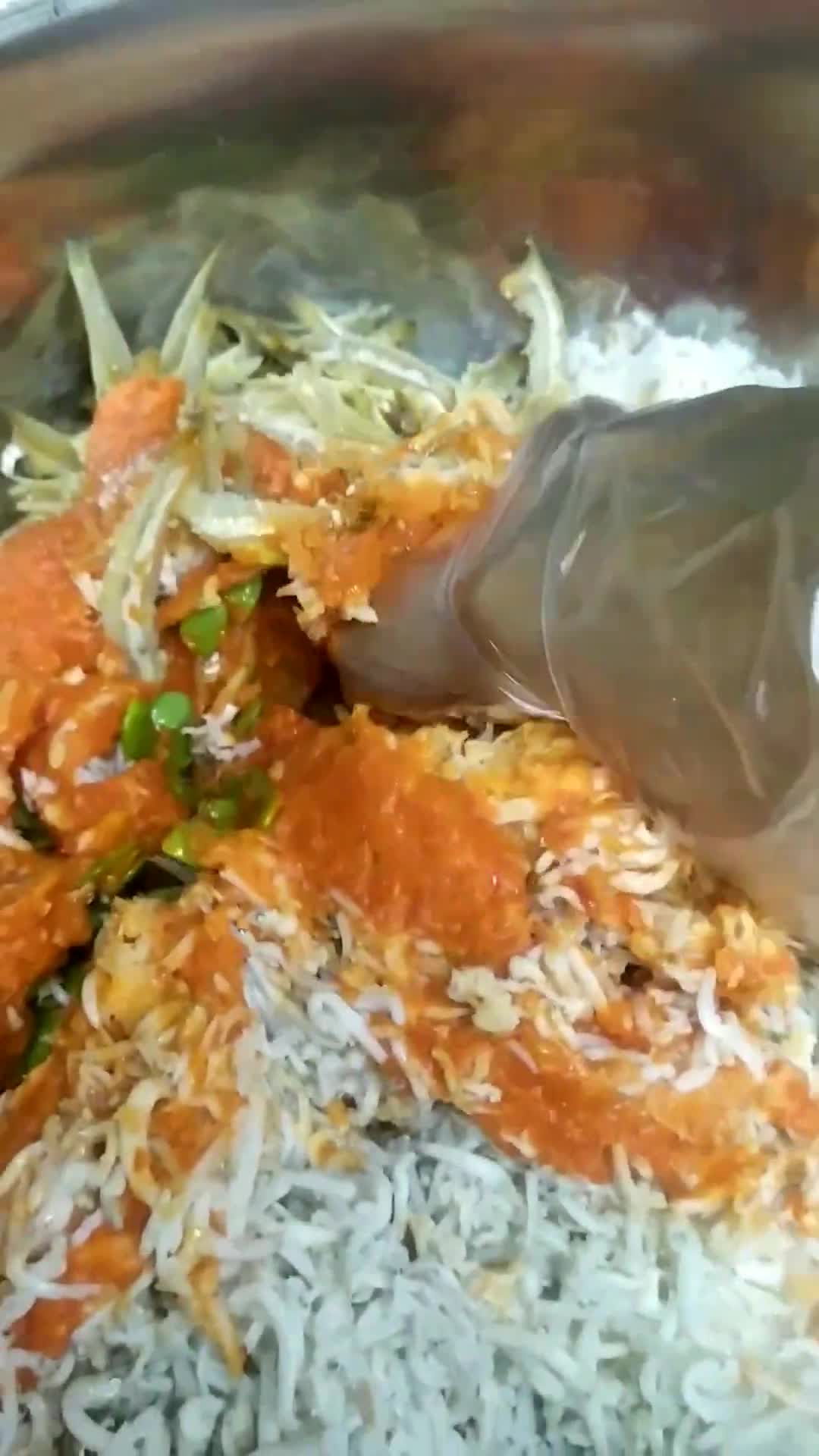 Foto langkah ke 6 dari resep Botok Lamtoro Ikan Teri.