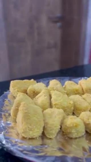 A picture of step 6 of Potato triangles.