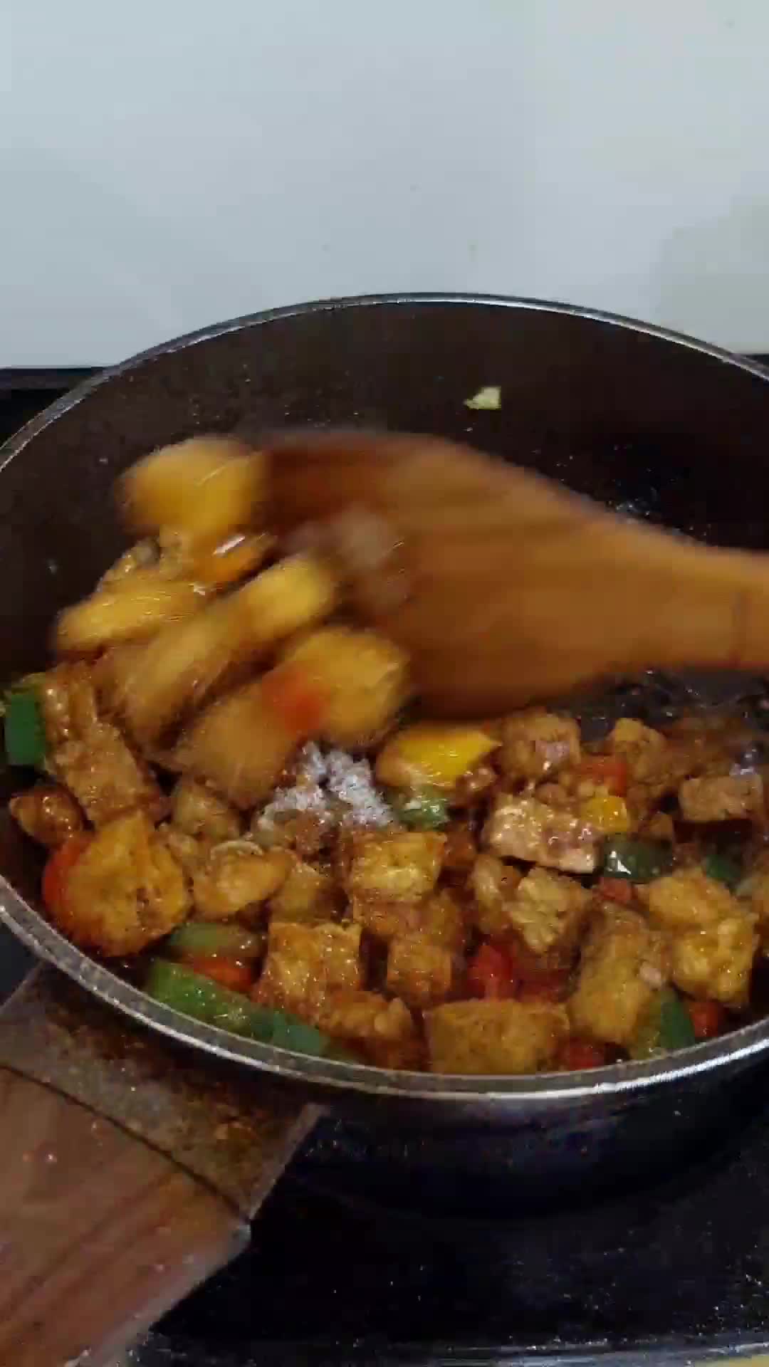 Foto langkah ke 2 dari resep Tempe Tahu saos Mentega (386).