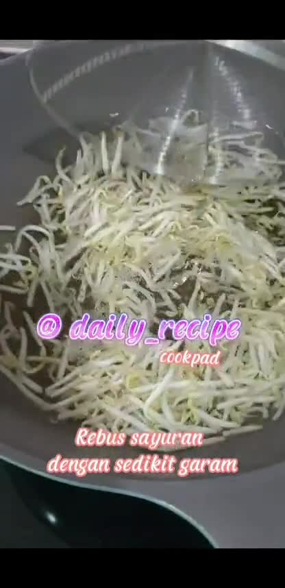 Foto langkah ke 1 dari resep Rujak Kangkung.