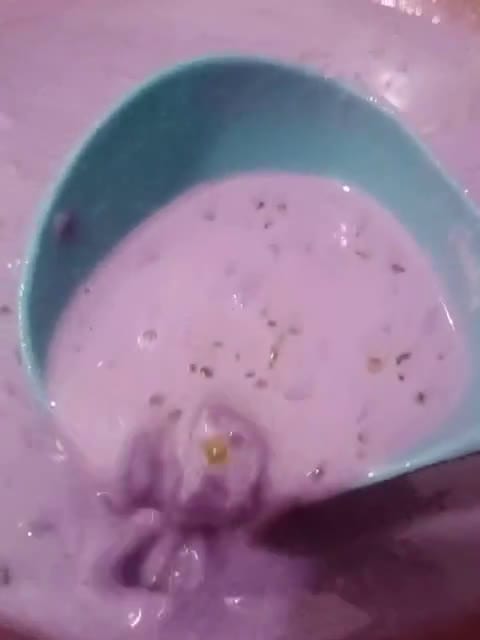 Gambar langkah 4 resipi Bubur Ubi Ungu.