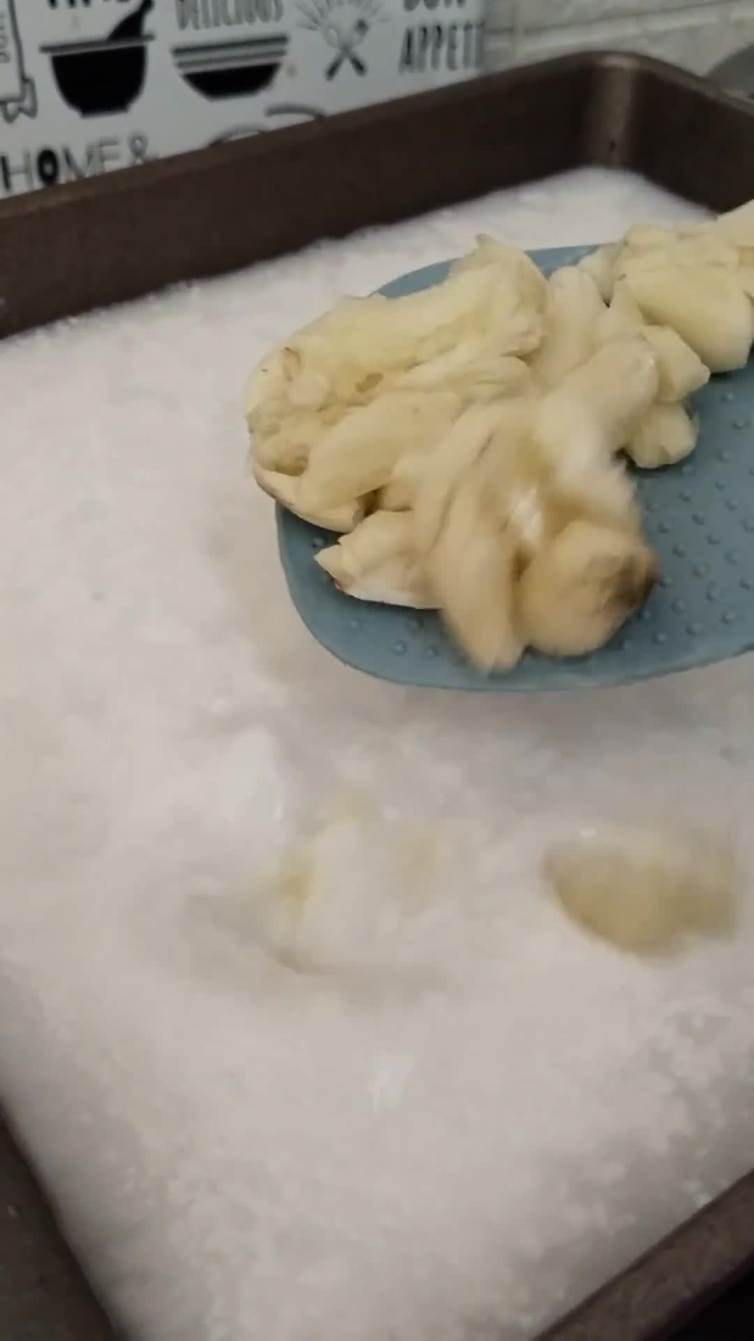 Gambar langkah 1 resipi Kacang bawang putih.