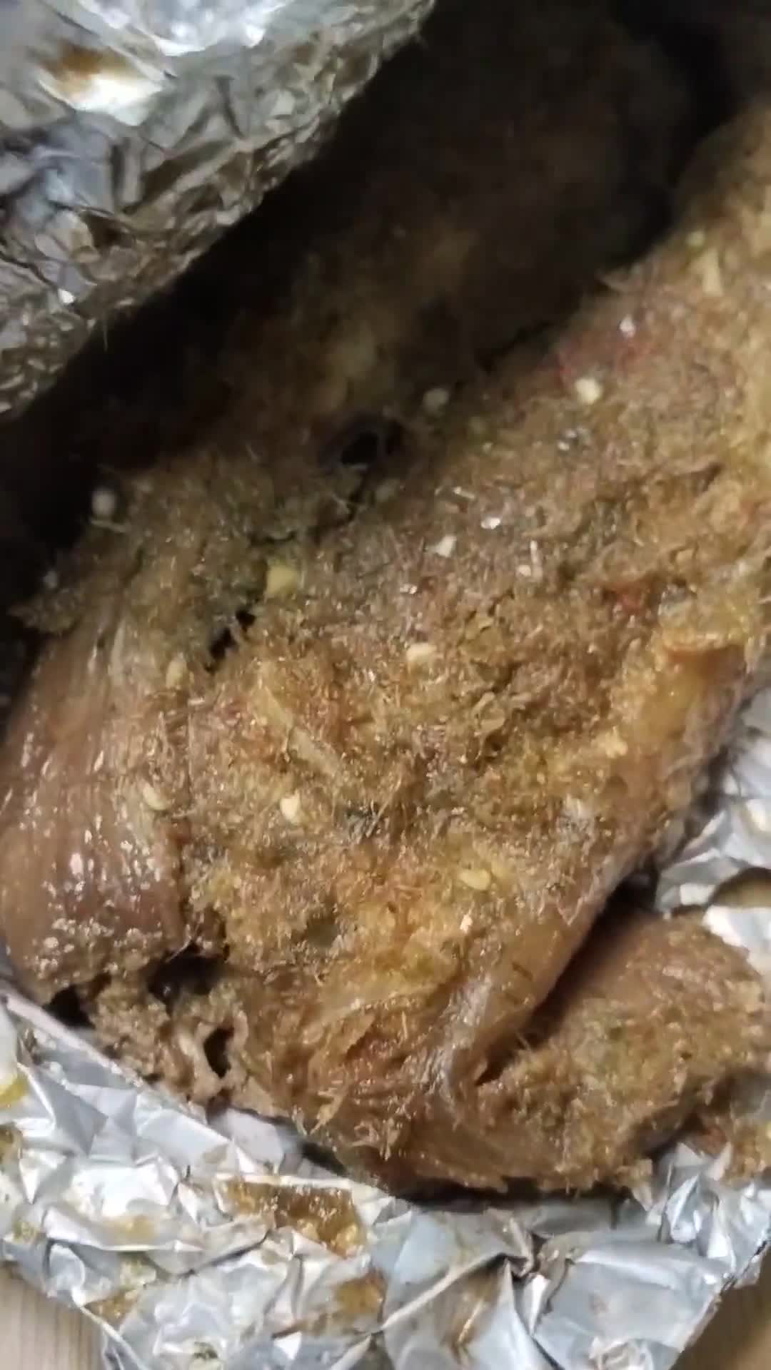 Gambar langkah 4 resipi Ikan bakar thai.