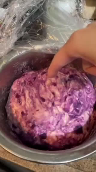 氣炸鍋紫薯手撕包的食譜步驟5照片