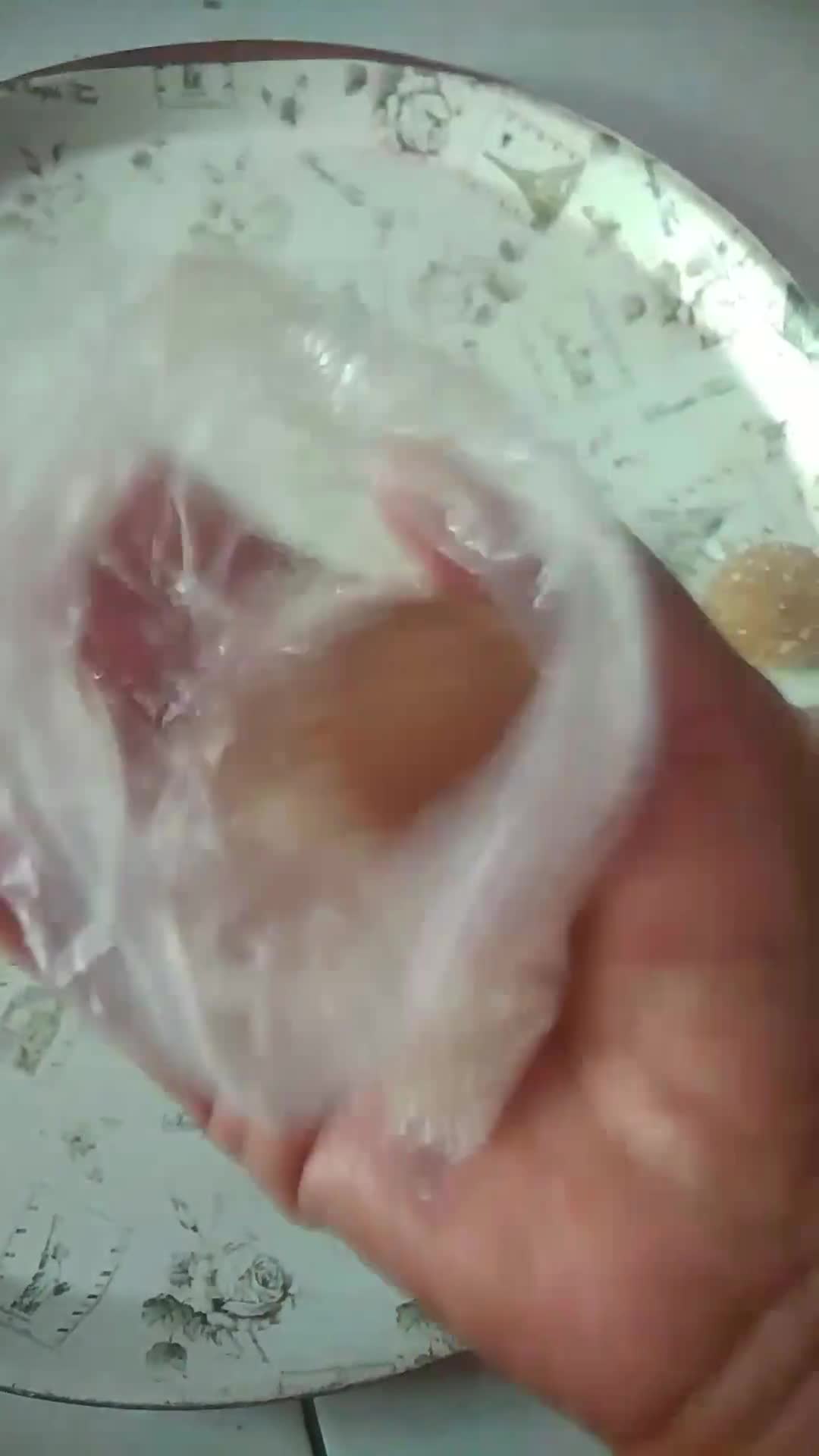 Foto langkah ke 5 dari resep Bola Bola Manisan Pepaya Muda Asam Jawa Bunga Telang.