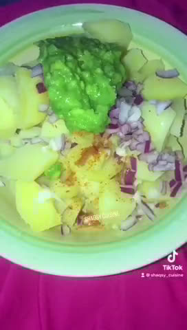 A picture of step 2 of AVOCADO 🥑 POTATO 🥔 SALAD.