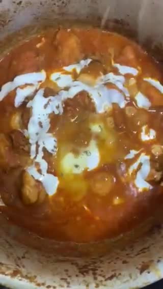 A picture of step 11 of Butter Chicken.