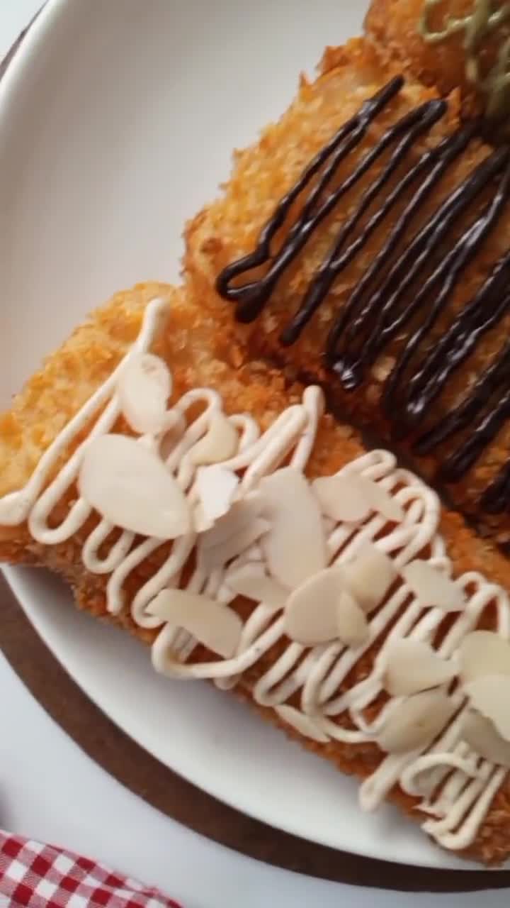Foto langkah ke 5 dari resep Roti Tawar Goreng Pisang Keju.