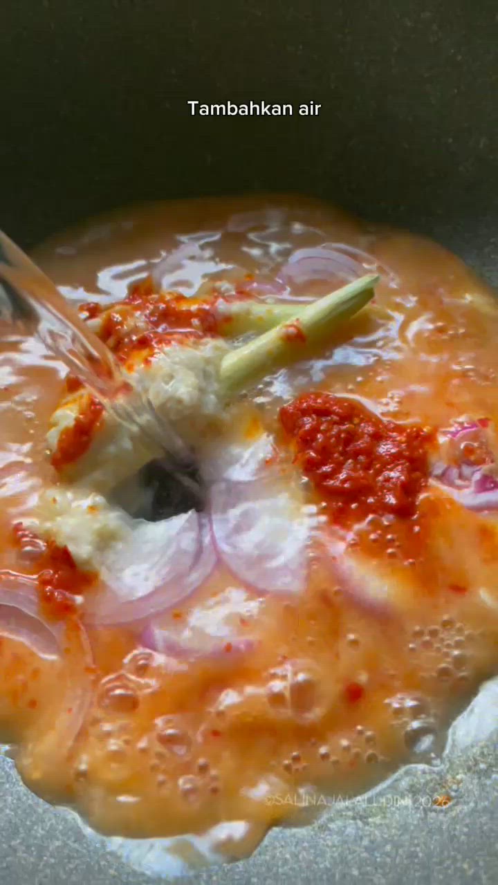 Gambar langkah 2 resipi Masak Asam Tempoyak Ikan Patin.