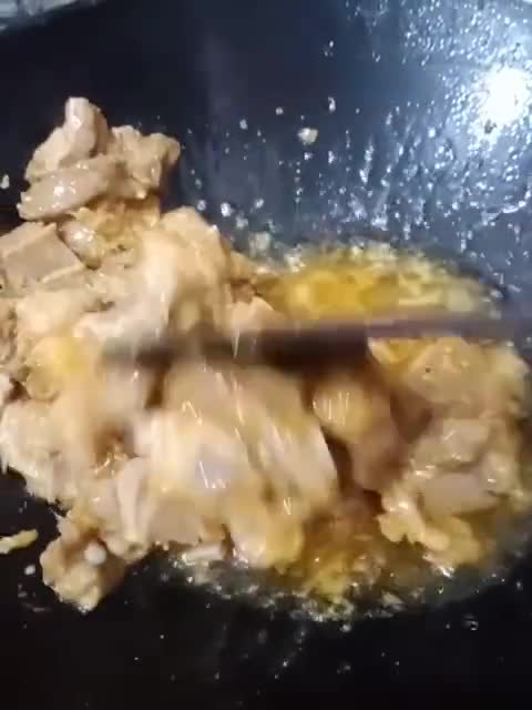 Gambar langkah 4 resipi Lamb Shoulder Goreng Sos Tiram Cendawan Hitam.