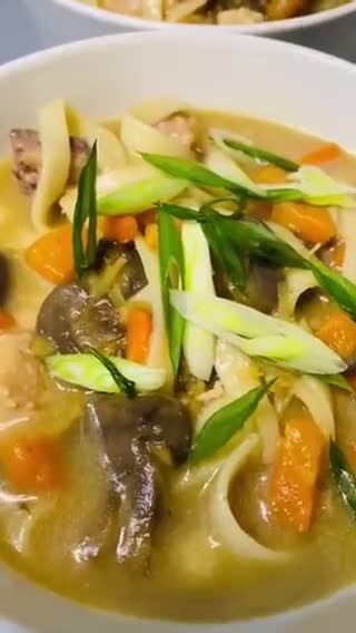 A picture of step 6 of Chicken Udon Noodle Soup.