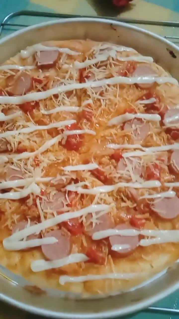 Foto langkah ke 6 dari resep Pizza rumahan.