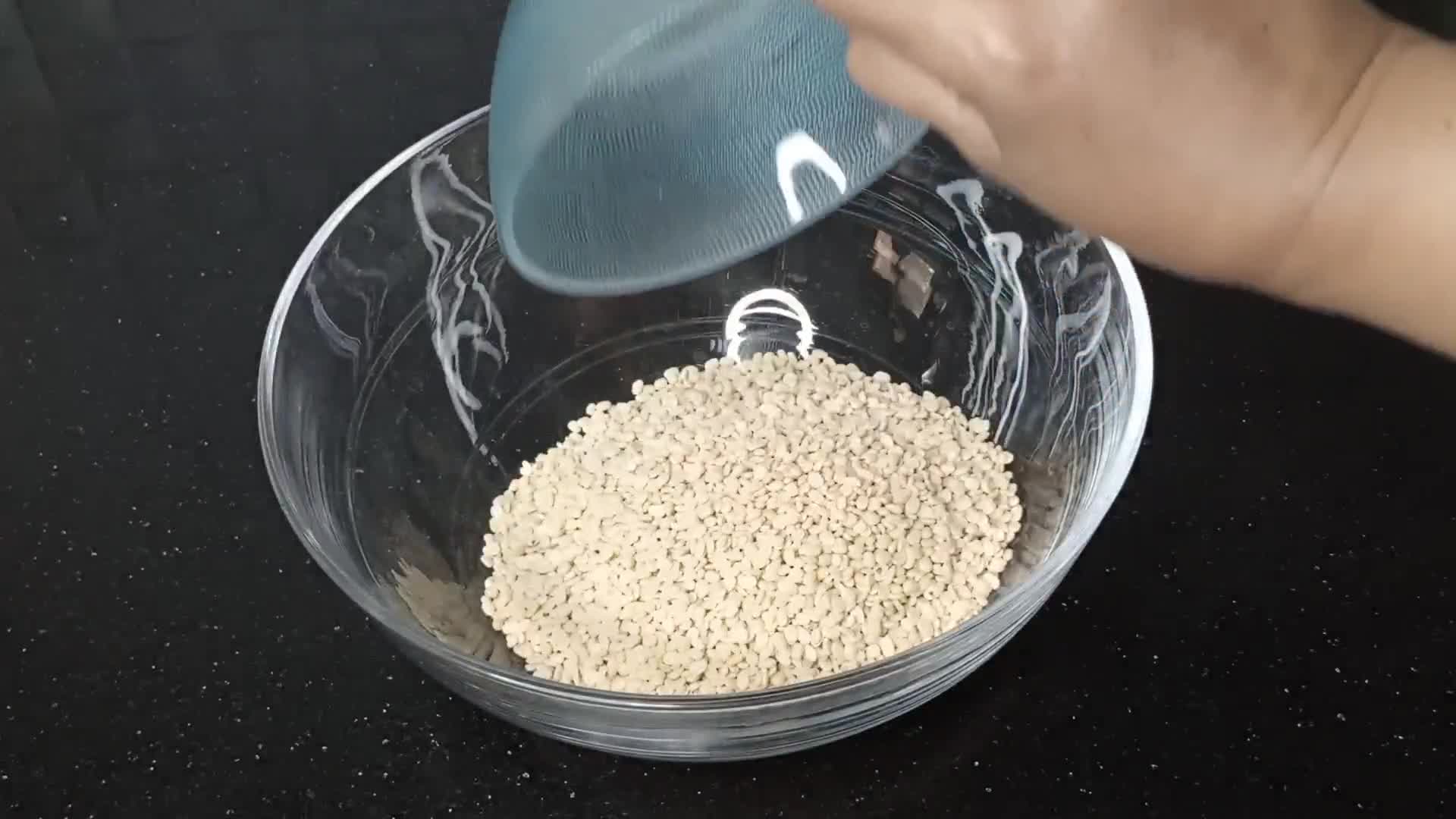 A picture of step 1 of Super soft dahi bhalla (iftar special).