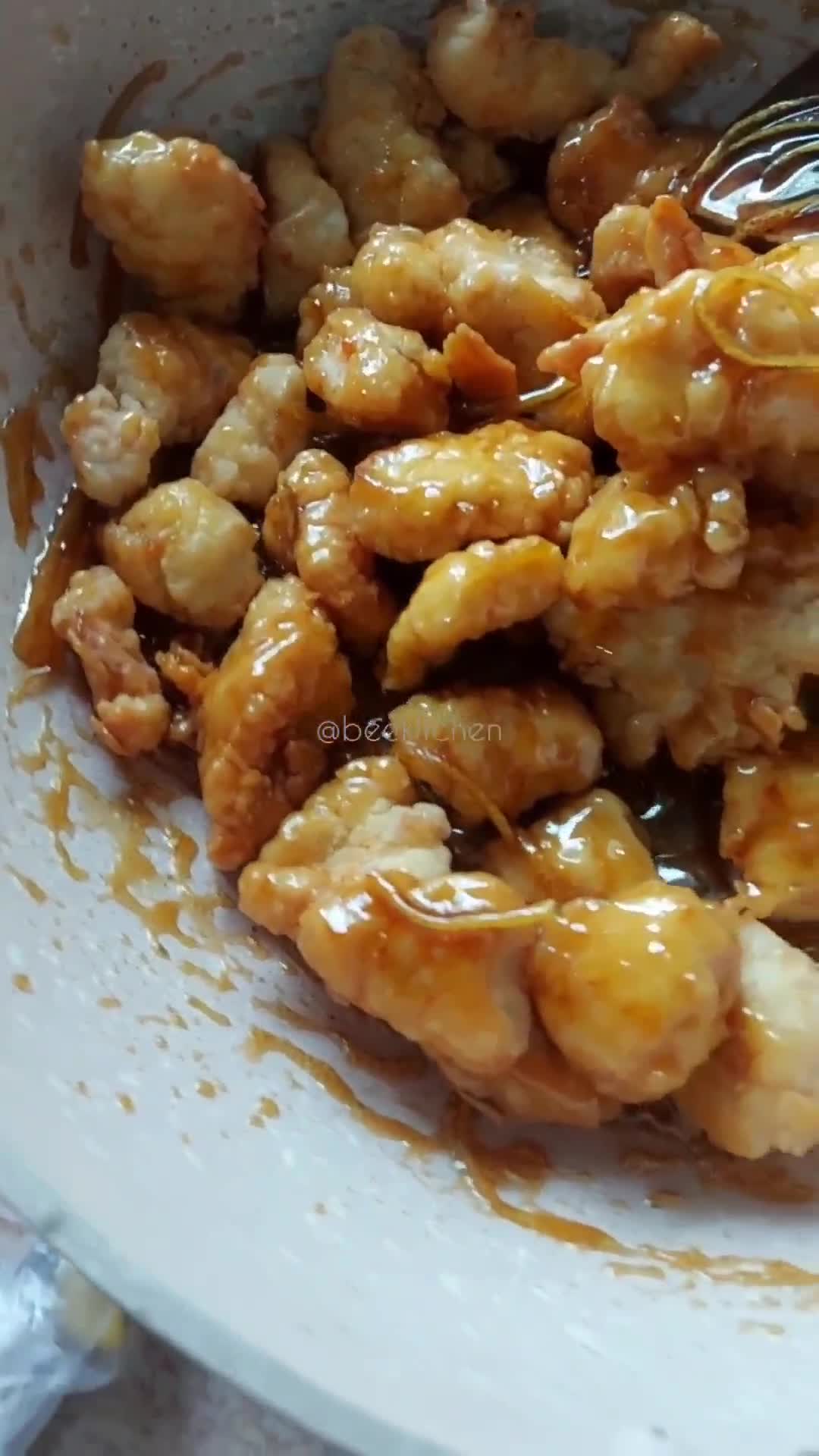 Foto langkah ke 7 dari resep Lemon Chicken / Ayam Saus Lemon.