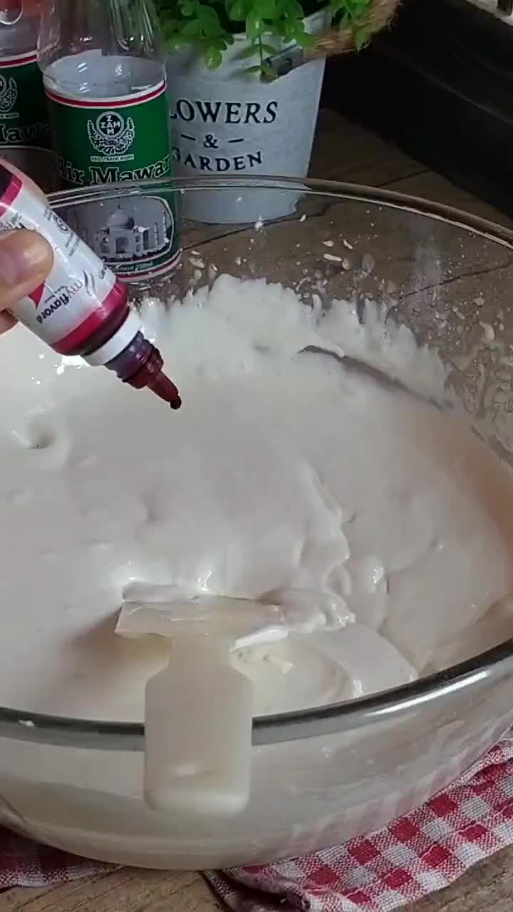 Gambar langkah 2 resipi Apam coconut rose.