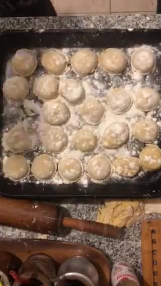 Foto del paso 5 de la receta: Sorrentinos caseros, relleno berenjenas 🍆 asadas